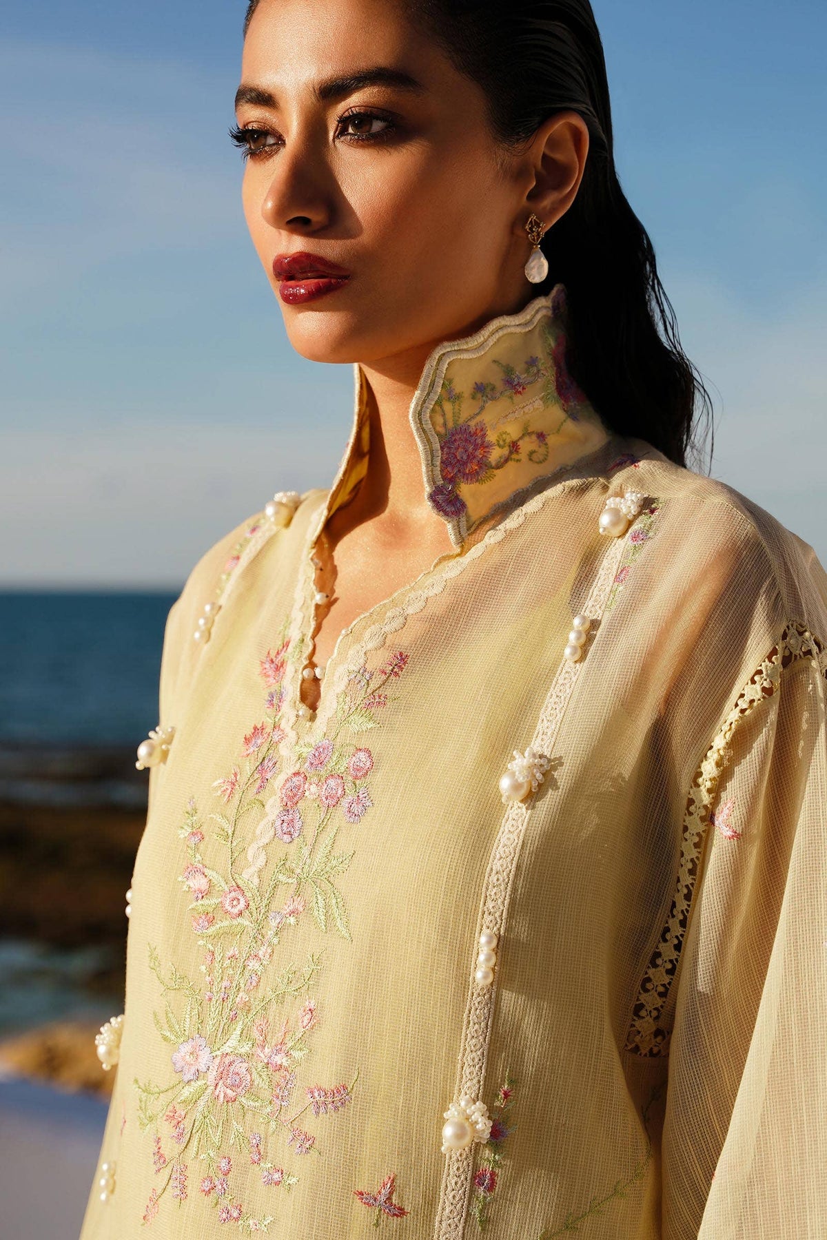 Sana Safinaz | Muzlin Spring 24 | M241-005B-CL -  Sana Safinaz Luxury - Original Designer Dress - House of Maryam