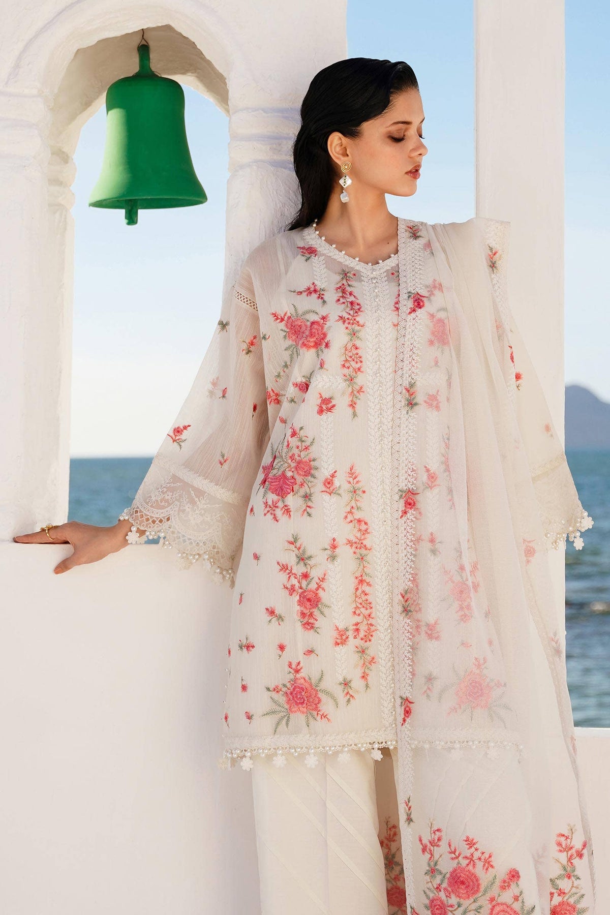 Sana Safinaz | Muzlin Spring 24 | M241-001A-CX -  Sana Safinaz Luxury - Original Designer Dress - House of Maryam