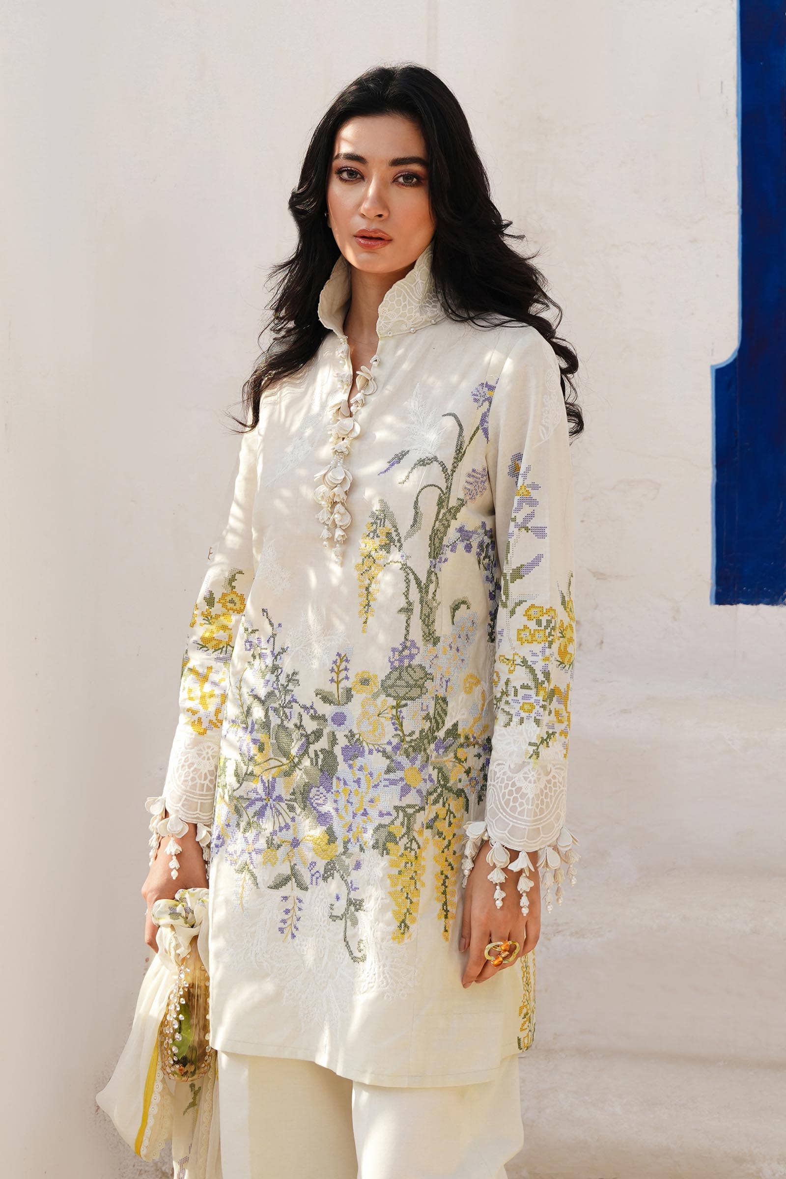 Sana Safinaz | Muzlin Spring 24 | M241-006A-CJ -  Sana Safinaz Luxury -  House of Maryam
