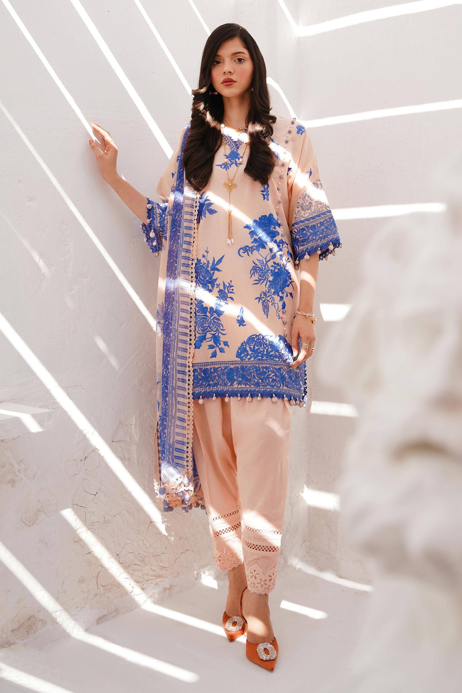 Sana Safinaz | Muzlin Spring 24 | M241-007B-CJ -  Sana Safinaz Luxury -  House of Maryam