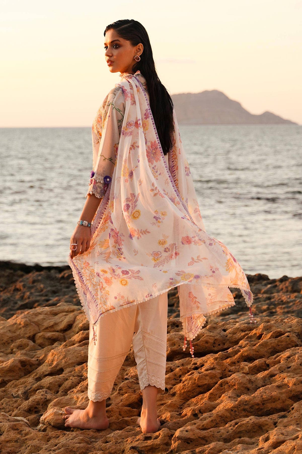 Sana Safinaz | Muzlin Spring 24 | M241-008A-CI -  Sana Safinaz Luxury - Original Designer Dress - House of Maryam