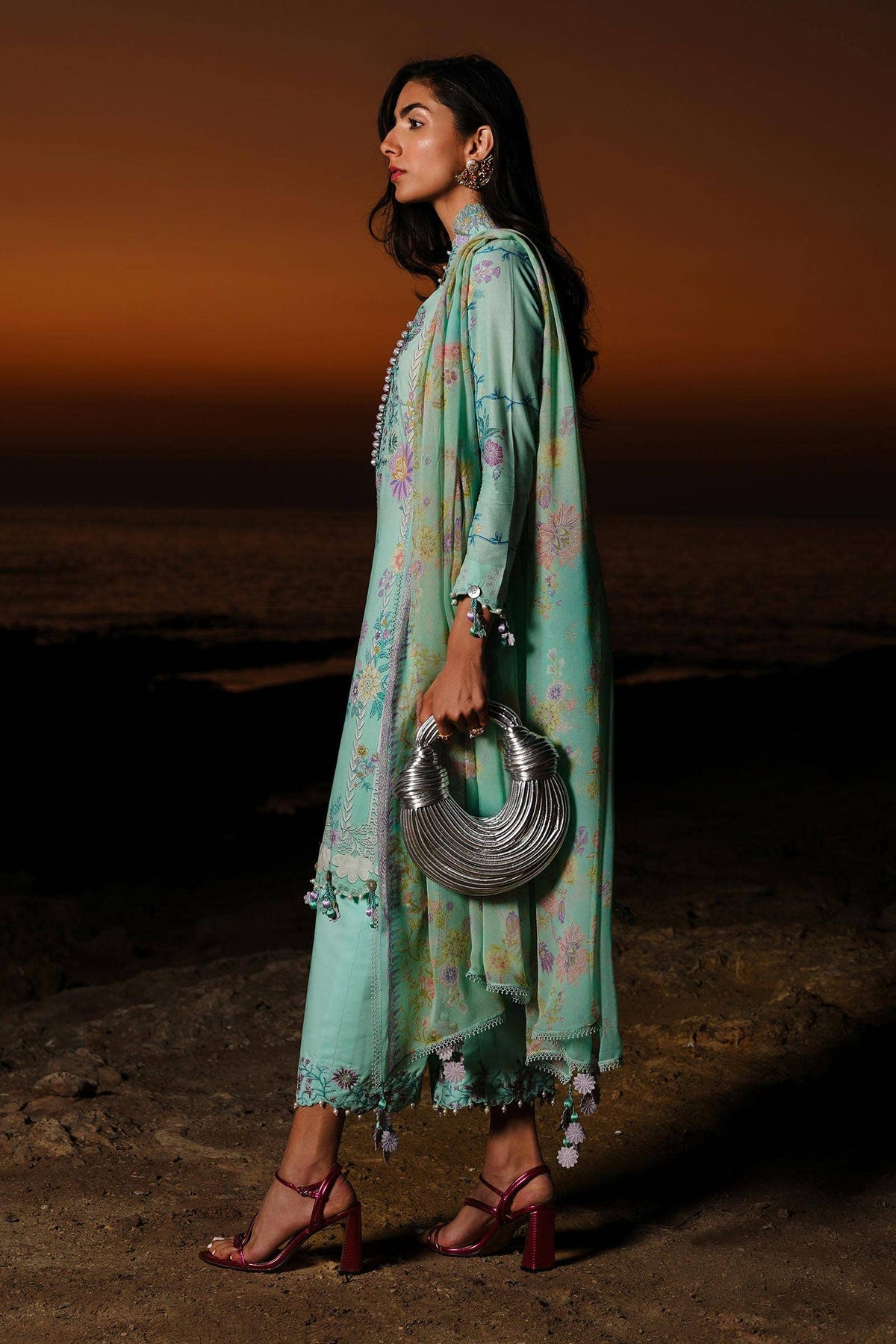 Sana Safinaz | Muzlin Spring 24 | M241-008B-CI -  Sana Safinaz Luxury - Original Designer Dress - House of Maryam