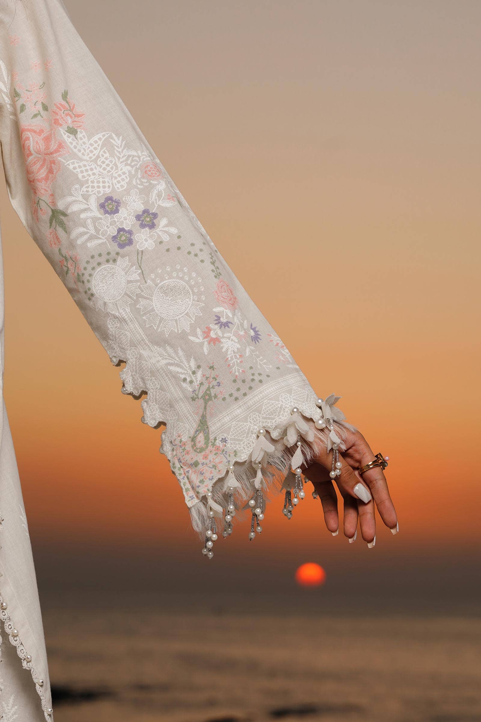 Sana Safinaz | Muzlin Spring 24 | M241-009A-DF -  Sana Safinaz Luxury -  House of Maryam