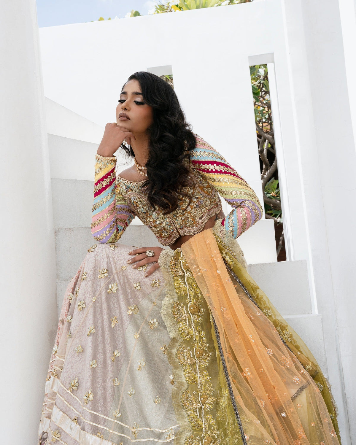 Mysie by Tahira | Aurea Luxury Formals | ASHKITA-Brand:Mysie by Tahira-Type:Ladies Clothes-Multicolor-Net-House of Maryam- Buy in UK, USA