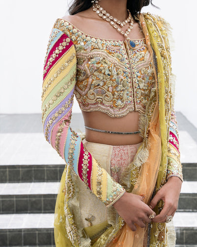 Mysie by Tahira | Aurea Luxury Formals | ASHKITA-Brand:Mysie by Tahira-Type:Ladies Clothes-Multicolor-Net-House of Maryam- Buy in UK, USA