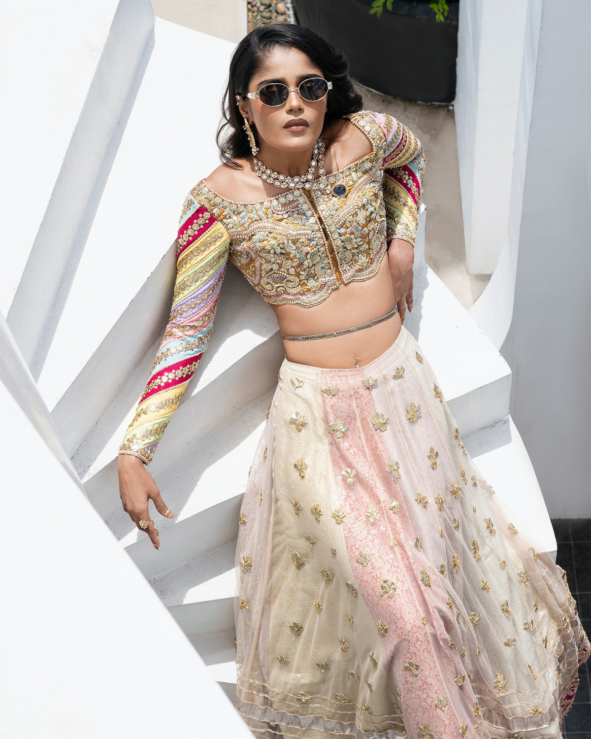 Mysie by Tahira | Aurea Luxury Formals | ASHKITA-Brand:Mysie by Tahira-Type:Ladies Clothes-Multicolor-Net-House of Maryam- Buy in UK, USA