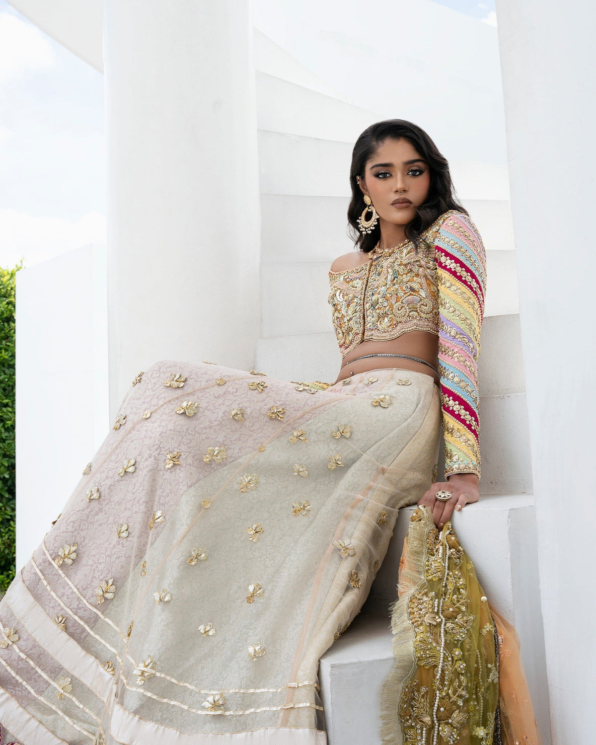 Mysie by Tahira | Aurea Luxury Formals | ASHKITA-Brand:Mysie by Tahira-Type:Ladies Clothes-Multicolor-Net-House of Maryam- Buy in UK, USA