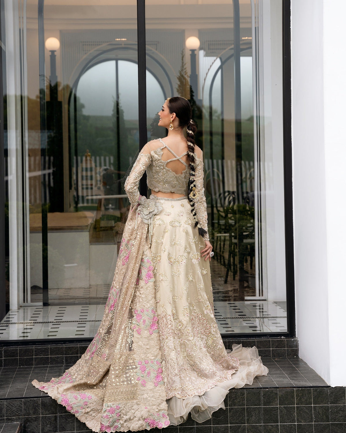 Mysie by Tahira | Aurea Luxury Formals | IZNIK-Brand:Mysie by Tahira-Type:Ladies Clothes-Gold-Tissue-House of Maryam- Buy in UK, USA