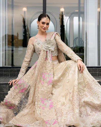 Mysie by Tahira | Aurea Luxury Formals | IZNIK-Brand:Mysie by Tahira-Type:Ladies Clothes-Gold-Tissue-House of Maryam- Buy in UK, USA