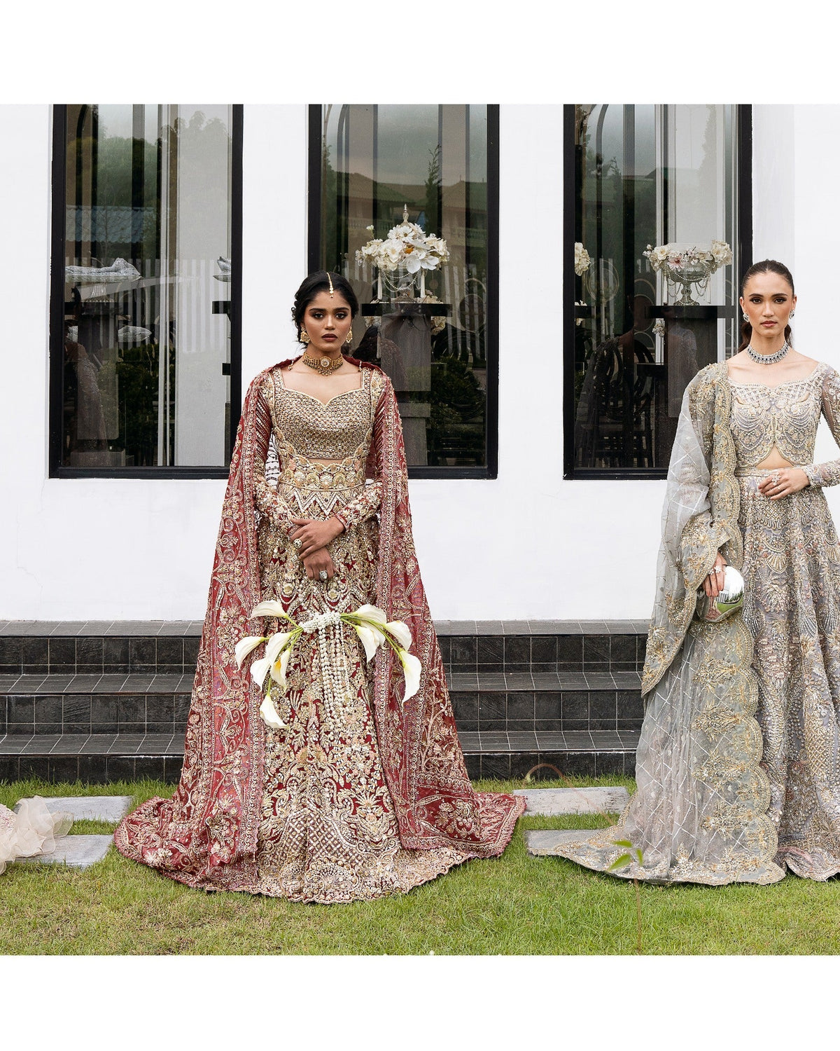 Mysie by Tahira | Aurea Luxury Formals | MAUVE-Brand:Mysie by Tahira-Type:Ladies Clothes-Ruby Red-Raw Silk-House of Maryam- Buy in UK, USA