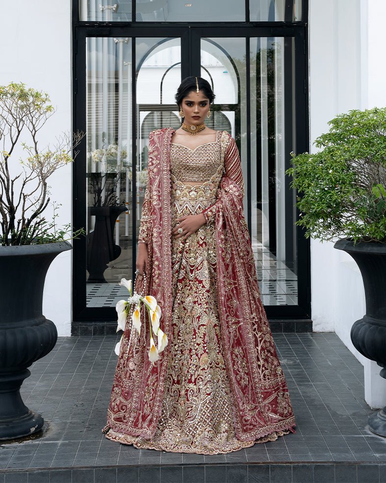 Mysie by Tahira | Aurea Luxury Formals | MAUVE-Brand:Mysie by Tahira-Type:Ladies Clothes-Ruby Red-Raw Silk-House of Maryam- Buy in UK, USA