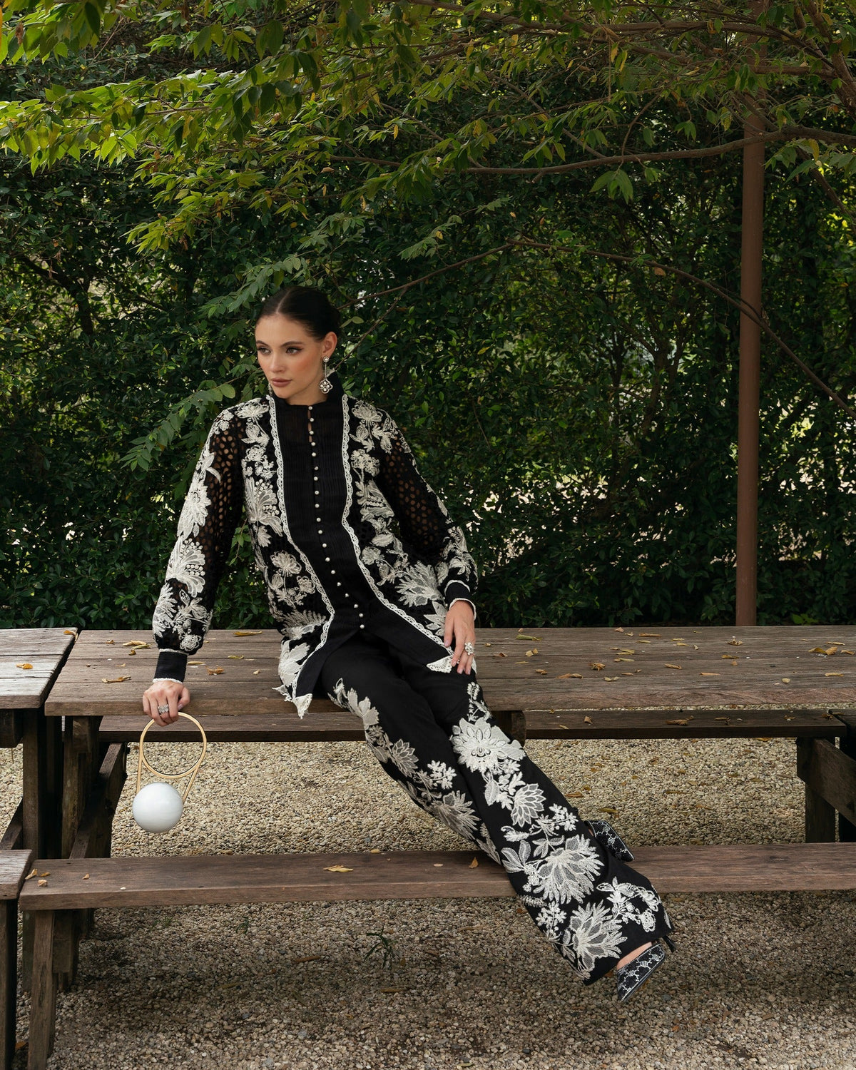 Mysie by Tahira | Eid Festive | APACHE-Brand:Mysie by Tahira-Type:Ladies Clothes-Black-Raw Silk-House of Maryam- Buy in UK, USA