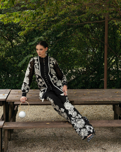 Mysie by Tahira | Eid Festive | APACHE-Brand:Mysie by Tahira-Type:Ladies Clothes-Black-Raw Silk-House of Maryam- Buy in UK, USA