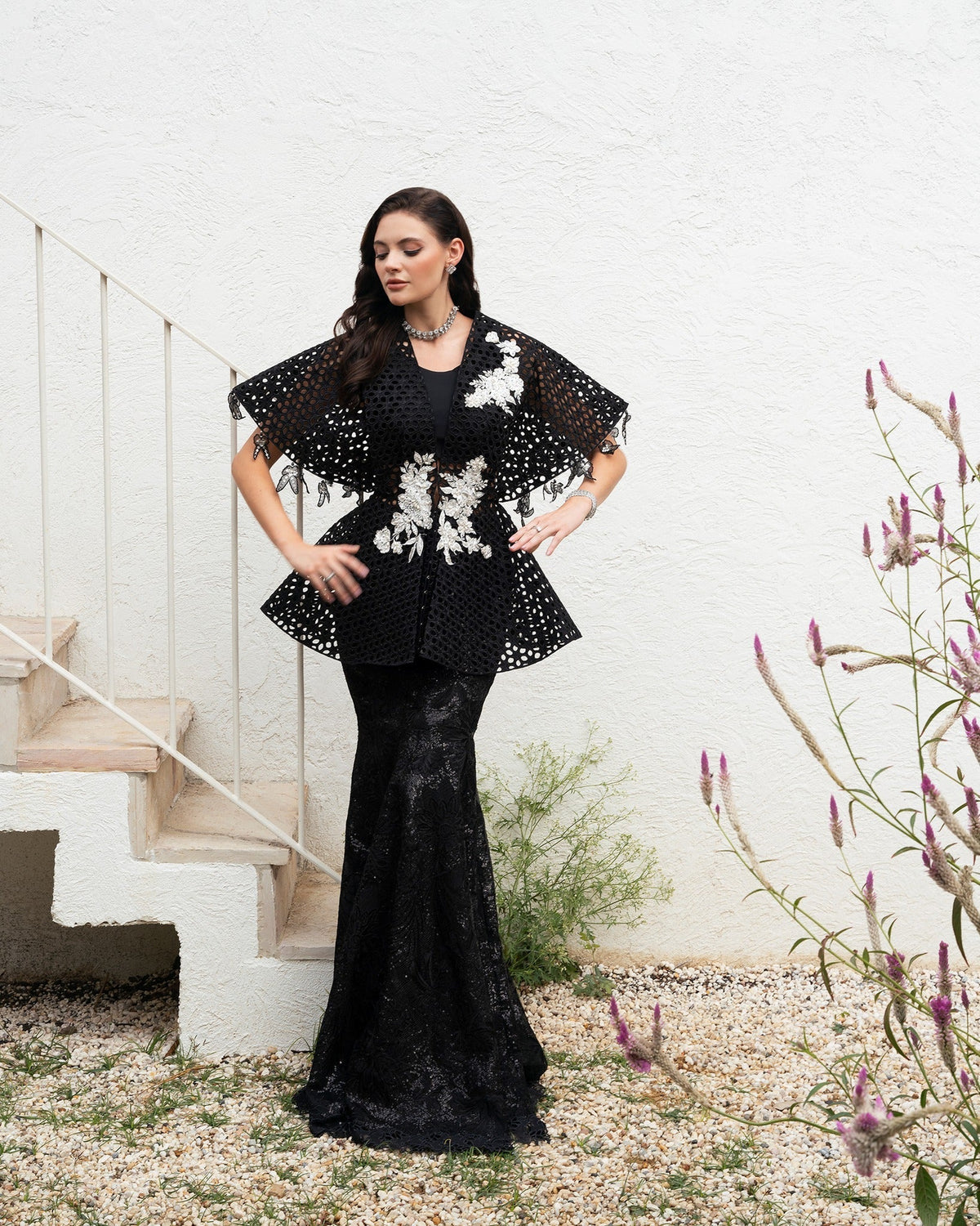 Mysie by Tahira | Eid Festive | SIRA-Brand:Mysie by Tahira-Type:Ladies Clothes-Black-Raw Silk-House of Maryam- Buy in UK, USA