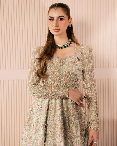 Mysie by Tahira | Wedding Formal Wears | ALIZEY-Brand:Mysie by Tahira-Type:Ladies Clothes-Mint-Organza-House of Maryam- Buy in UK, USA
