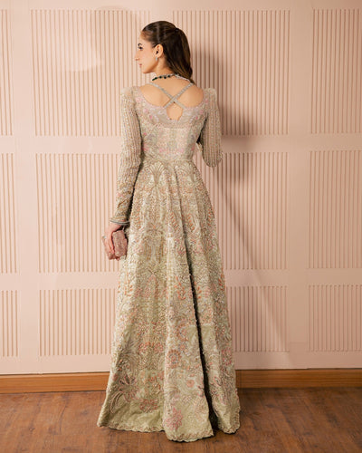 Mysie by Tahira | Wedding Formal Wears | ALIZEY-Brand:Mysie by Tahira-Type:Ladies Clothes-Mint-Organza-House of Maryam- Buy in UK, USA