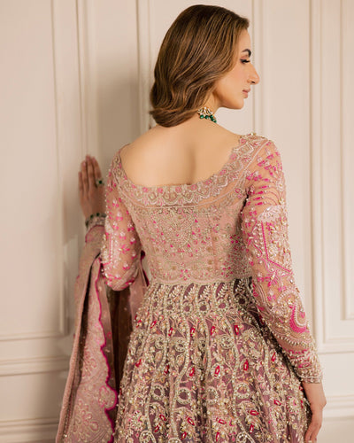 Mysie by Tahira | Wedding Formal Wears | ANAMIKA-Brand:Mysie by Tahira-Type:Ladies Clothes-Magenta-Organza-House of Maryam- Buy in UK, USA