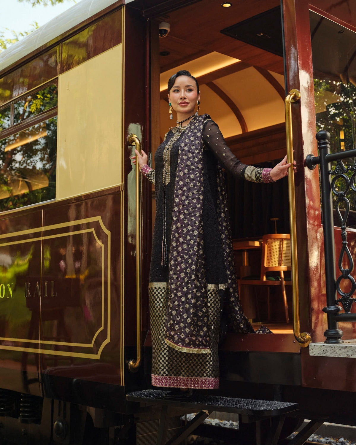 Mysie by Tahira | Wedding Formal Wears | BEA-Brand:Mysie by Tahira-Type:Ladies Clothes-Black-Raw Silk-House of Maryam- Buy in UK, USA