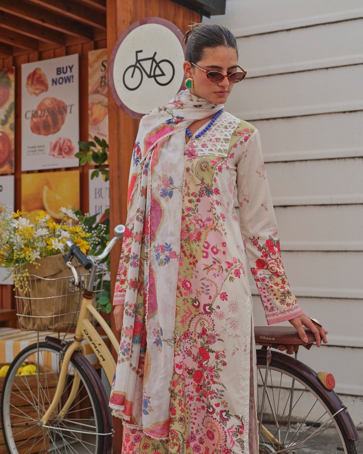 Mysie by Tahira | Wedding Formal Wears | M - 6-Brand:Mysie by Tahira-Type:Ladies Clothes-Off White-Raw Silk-House of Maryam- Buy in UK, USA