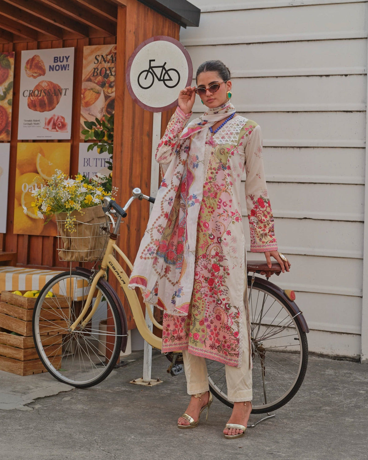 Mysie by Tahira | Wedding Formal Wears | M - 6-Brand:Mysie by Tahira-Type:Ladies Clothes-Off White-Raw Silk-House of Maryam- Buy in UK, USA