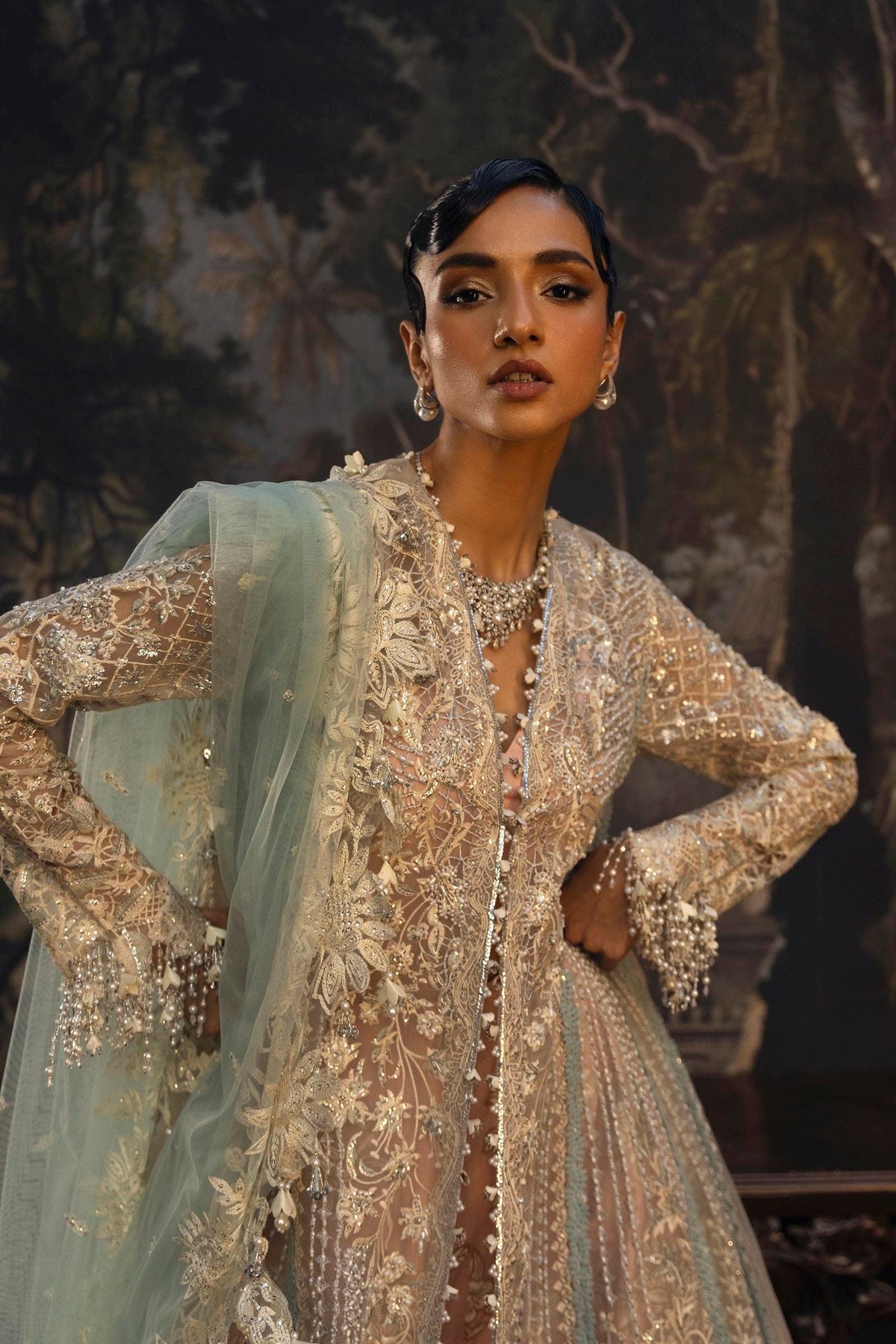 Sana Safinaz | Nura Festive 25 | N251-001-3CT -  Sana Safinaz Ladies Clothes - Original Designer Dress - House of Maryam