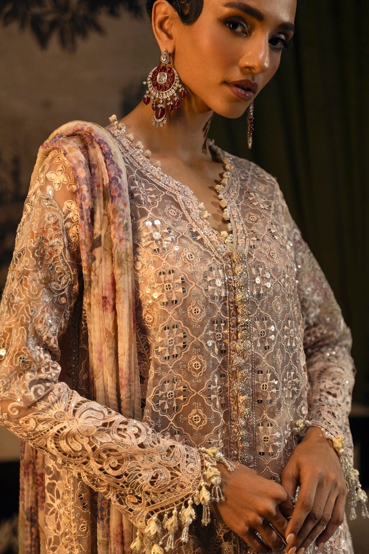 Sana Safinaz | Nura Festive 25 |  N251-004-3DJ -  Sana Safinaz Ladies Clothes - Original Designer Dress - House of Maryam
