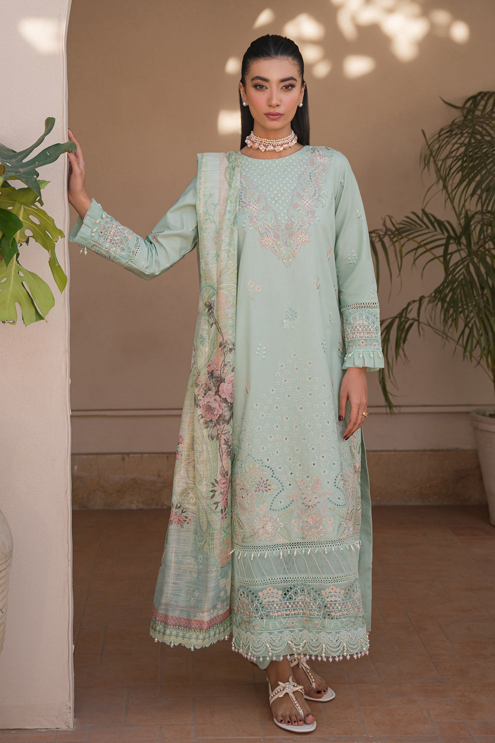 Neeshay | Symphony Luxury Lawn 24 | Melody by Designer Neeshay - House of Maryam - Pakistani Designer Ethnic Wear in {{ shop.shopifyCountryName }}