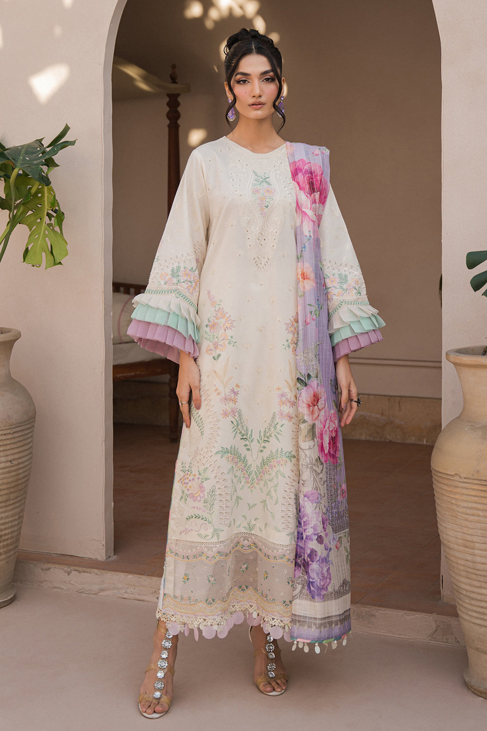 Neeshay | Symphony Luxury Lawn 24 | Opus by Designer Neeshay - House of Maryam - Pakistani Designer Ethnic Wear in {{ shop.shopifyCountryName }}