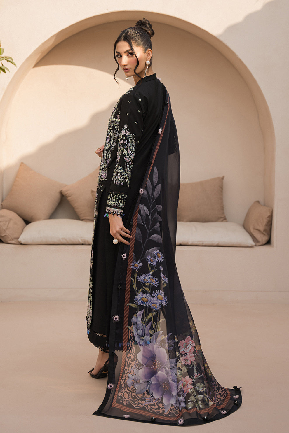 Neeshay | Symphony Luxury Lawn 24 | Celestial by Designer Neeshay - House of Maryam - Pakistani Designer Ethnic Wear in {{ shop.shopifyCountryName }}