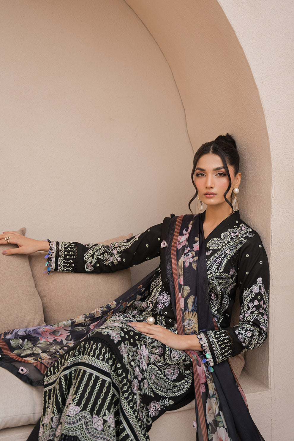 Neeshay | Symphony Luxury Lawn 24 | Celestial by Designer Neeshay - House of Maryam - Pakistani Designer Ethnic Wear in {{ shop.shopifyCountryName }}