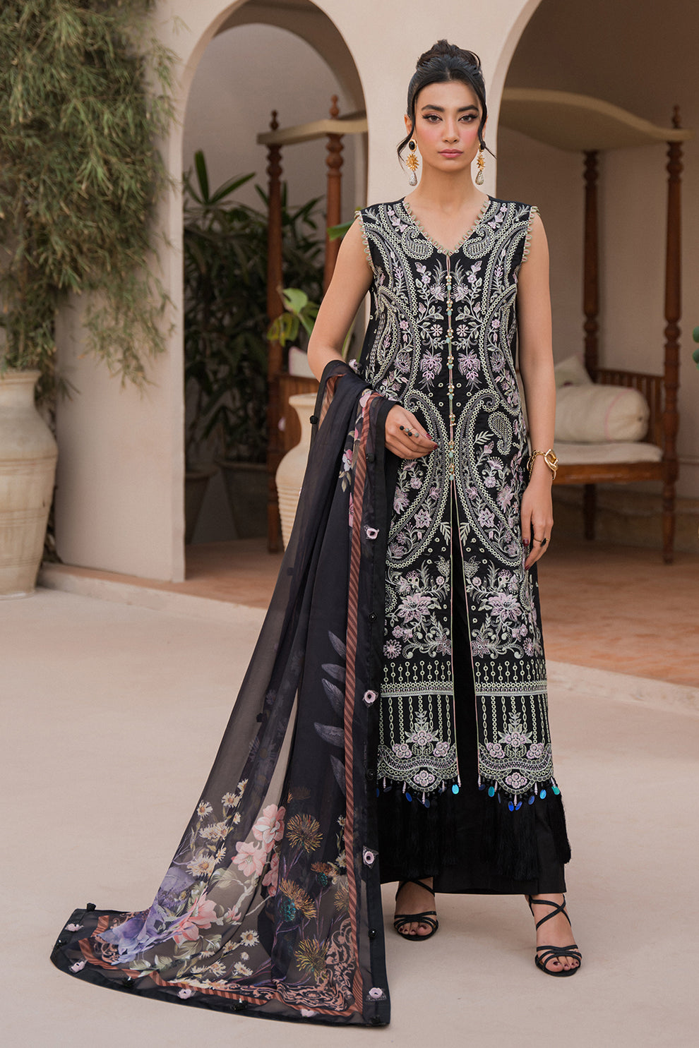 Neeshay | Symphony Luxury Lawn 24 | Celestial by Designer Neeshay - House of Maryam - Pakistani Designer Ethnic Wear in {{ shop.shopifyCountryName }}