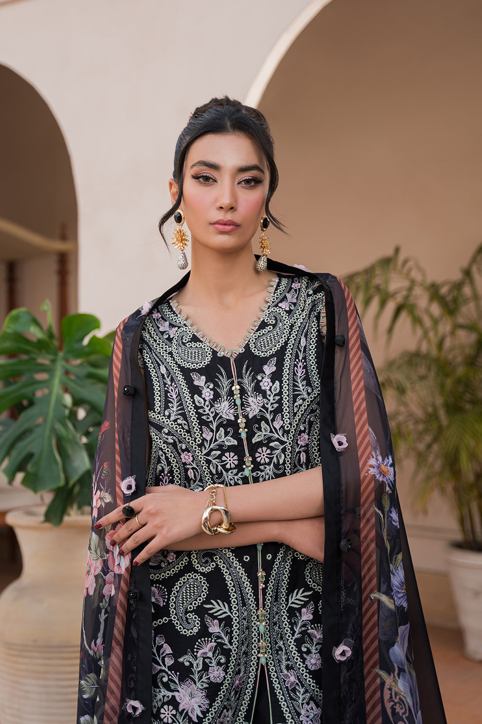 Neeshay | Symphony Luxury Lawn 24 | Celestial by Designer Neeshay - House of Maryam - Pakistani Designer Ethnic Wear in {{ shop.shopifyCountryName }}