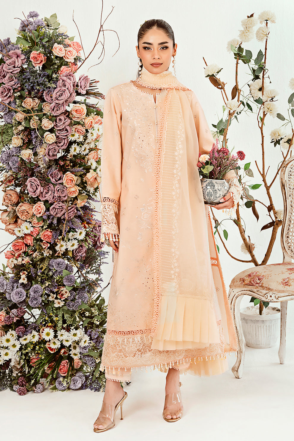 Neeshay | Zoella Lawn Collection | Zephyr by Designer Neeshay - House of Maryam - Pakistani Designer Ethnic Wear in {{ shop.shopifyCountryName }}