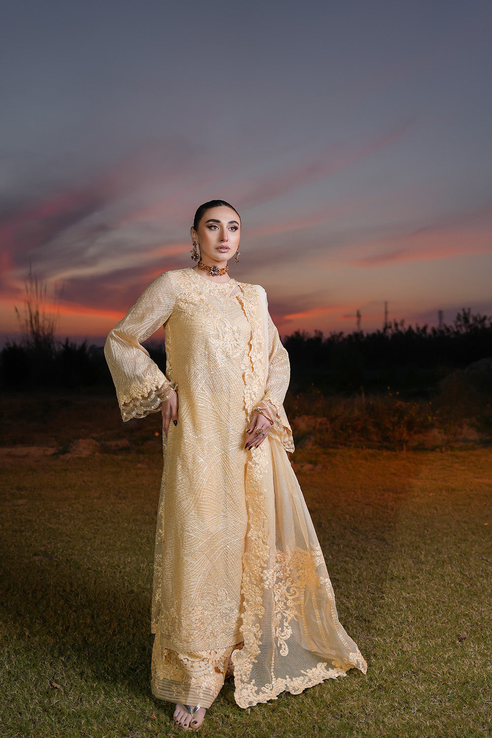 Nilofer Shahid | Verve Summer 24 | Irina Verve SS 24 by Designer Nilofer Shahid - House of Maryam - Pakistani Designer Ethnic Wear in {{ shop.shopifyCountryName }}