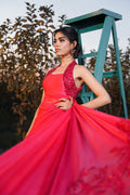 Nilofer Shahid | Verve Summer 24 | Radiant Rebel (Saree) by Designer Nilofer Shahid - House of Maryam - Pakistani Designer Ethnic Wear in {{ shop.shopifyCountryName }}