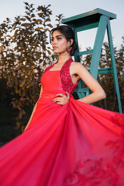 Nilofer Shahid | Verve Summer 24 | Radiant Rebel (Saree) -  Nilofer Shahid Formal - Original Designer Dress - House of Maryam