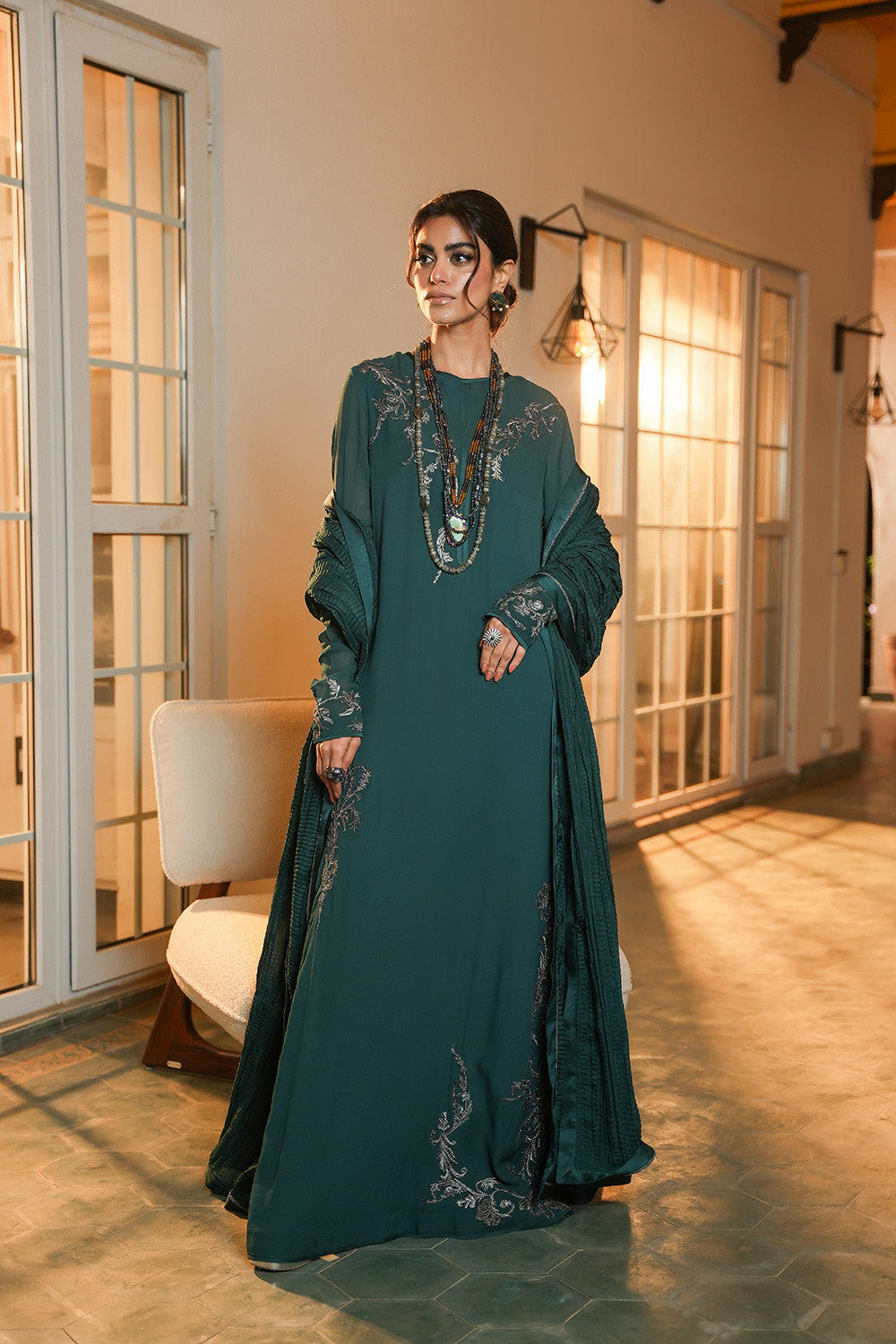 Nilofer Shahid | Verve Summer 24 | Sassy Spirit (3pc)  Verve SS 24 -  Nilofer Shahid Formal - Original Designer Dress - House of Maryam