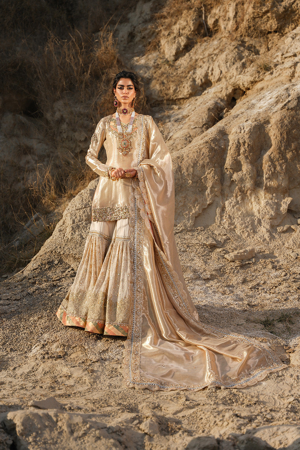 Nilofer Shahid | Verve Summer 24 | Zahria  Verve SS 24 -  Nilofer Shahid Formal - Original Designer Dress - House of Maryam