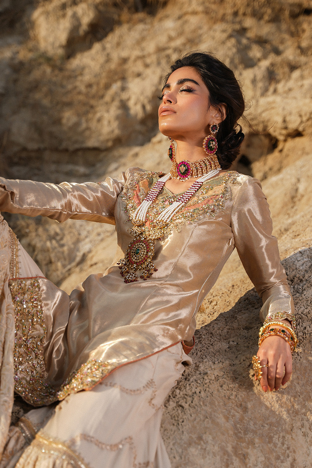 Nilofer Shahid | Verve Summer 24 | Zahria Verve SS 24 by Designer Nilofer Shahid - House of Maryam - Pakistani Designer Ethnic Wear in {{ shop.shopifyCountryName }}