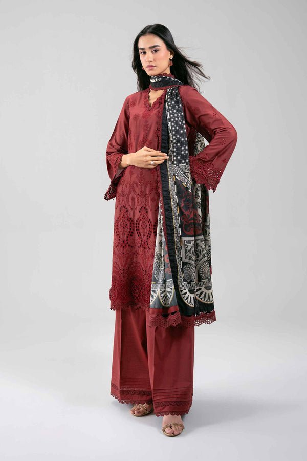 Nishat | Eid Lawn | 42601349-Brand:Nishat-Type:Ladies Clothes-Maroon-Lawn-House of Maryam- Buy in UK, USA