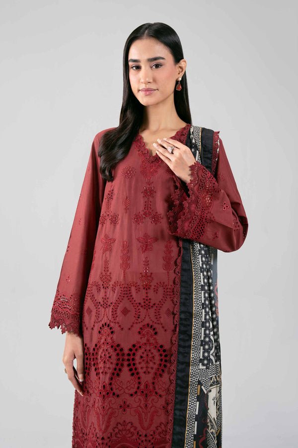 Nishat | Eid Lawn | 42601349-Brand:Nishat-Type:Ladies Clothes-Maroon-Lawn-House of Maryam- Buy in UK, USA