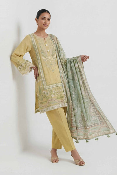 Nishat | Eid Lawn | 42601454-Brand:Nishat-Type:Ladies Clothes-Dull Gold-Lawn-House of Maryam- Buy in UK, USA