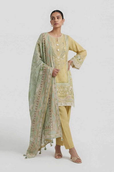 Nishat | Eid Lawn | 42601454-Brand:Nishat-Type:Ladies Clothes-Dull Gold-Lawn-House of Maryam- Buy in UK, USA