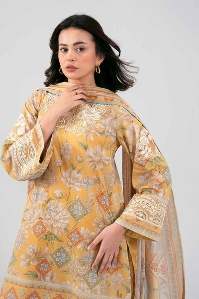 Nishat | Eid Lawn | 42601456-Brand:Nishat-Type:Ladies Clothes-Mustard Yellow-Lawn-House of Maryam- Buy in UK, USA
