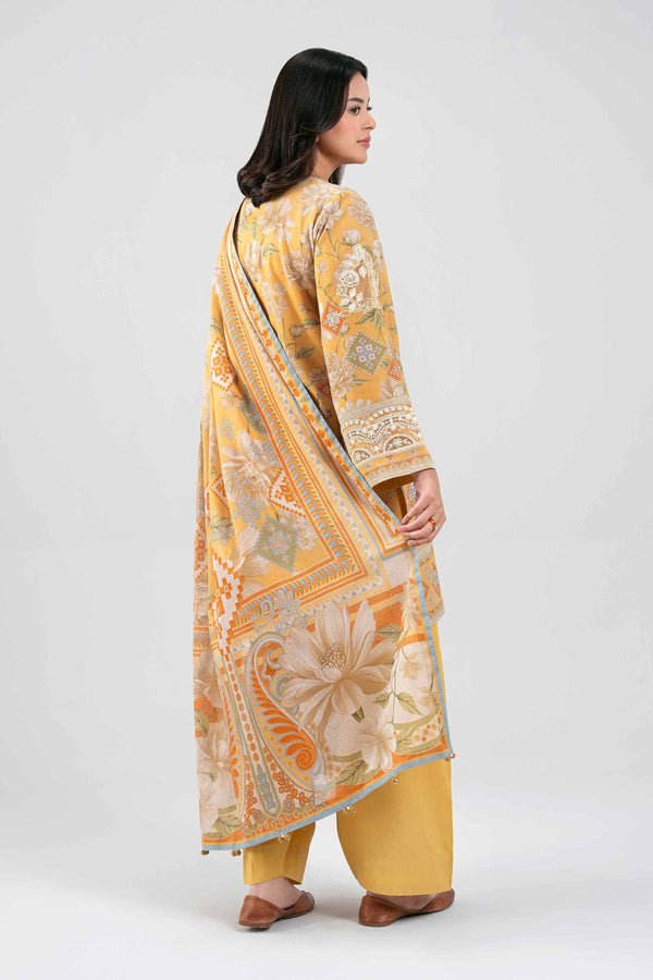 Nishat | Eid Lawn | 42601456-Brand:Nishat-Type:Ladies Clothes-Mustard Yellow-Lawn-House of Maryam- Buy in UK, USA
