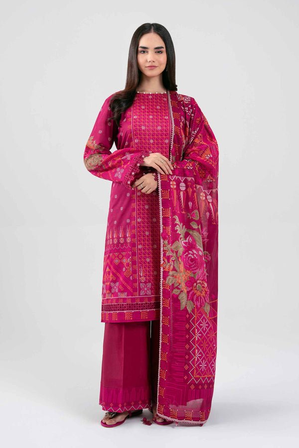 Nishat | Eid Lawn | 42601457-Brand:Nishat-Type:Ladies Clothes-Magenta-Lawn-House of Maryam- Buy in UK, USA