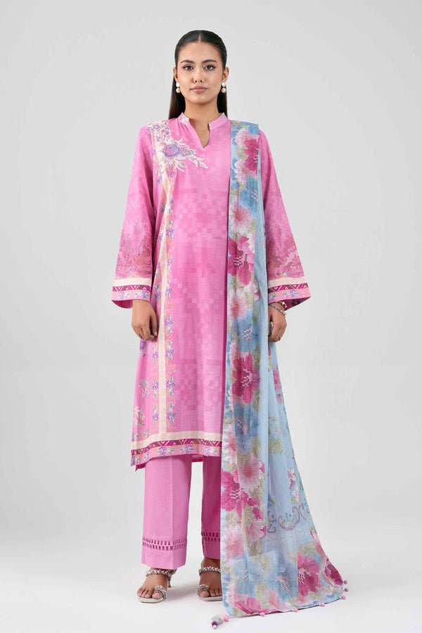 Nishat | Eid Lawn | 42601461-Brand:Nishat-Type:Ladies Clothes-Rose Pink-Lawn-House of Maryam- Buy in UK, USA