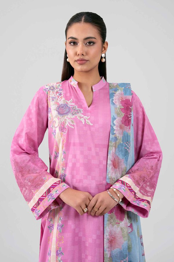 Nishat | Eid Lawn | 42601461-Brand:Nishat-Type:Ladies Clothes-Rose Pink-Lawn-House of Maryam- Buy in UK, USA