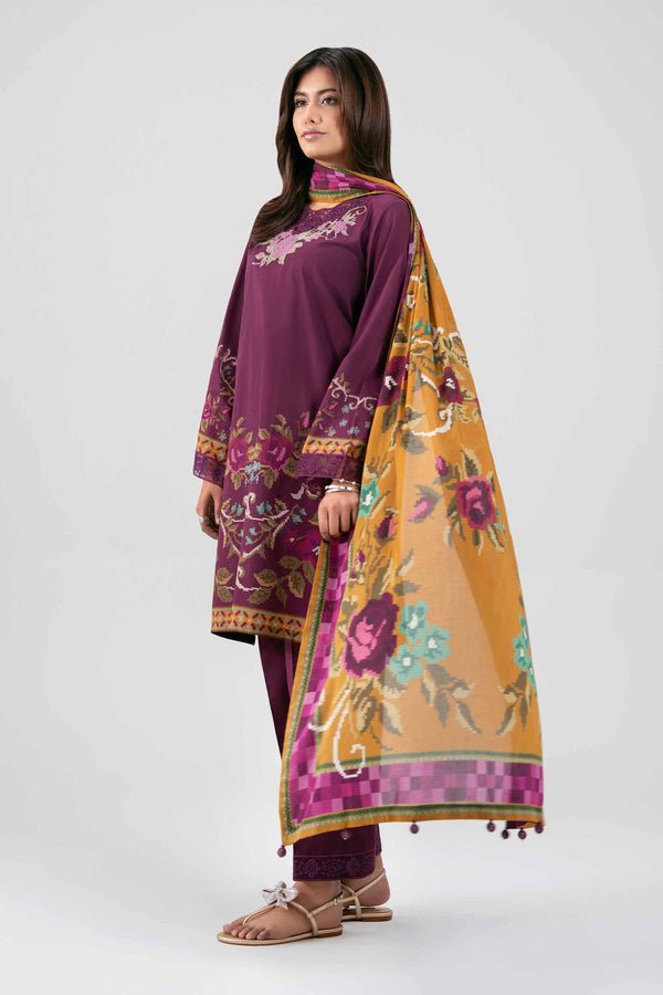 Nishat | Eid Lawn | 42601462-Brand:Nishat-Type:Ladies Clothes-Plum-Lawn-House of Maryam- Buy in UK, USA