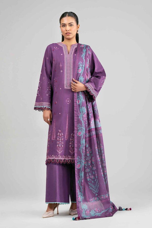 Nishat | Eid Lawn | 42601524-Brand:Nishat-Type:Ladies Clothes-Purple-Lawn-House of Maryam- Buy in UK, USA